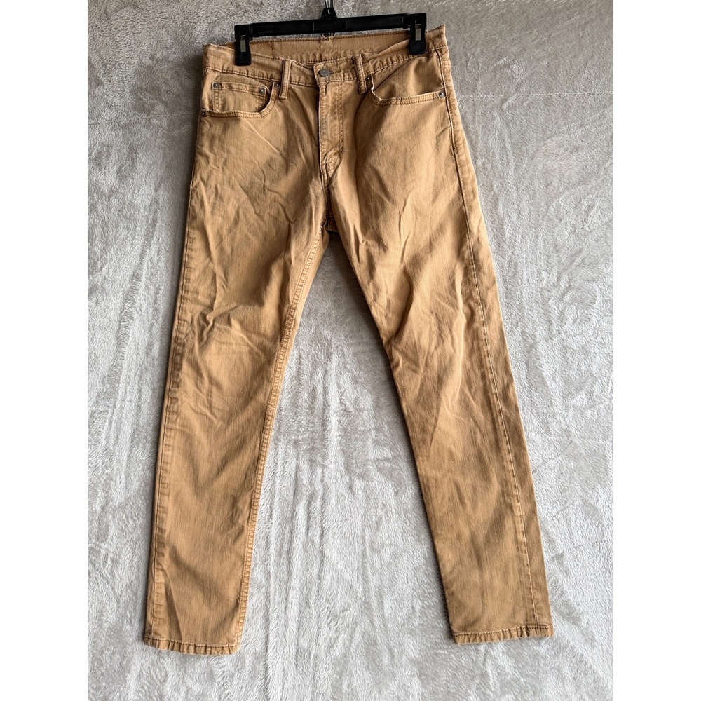 Levis 511 Slim Fit Pants Mens 31x30 Tan Khaki Cotton Blend 28833-0068